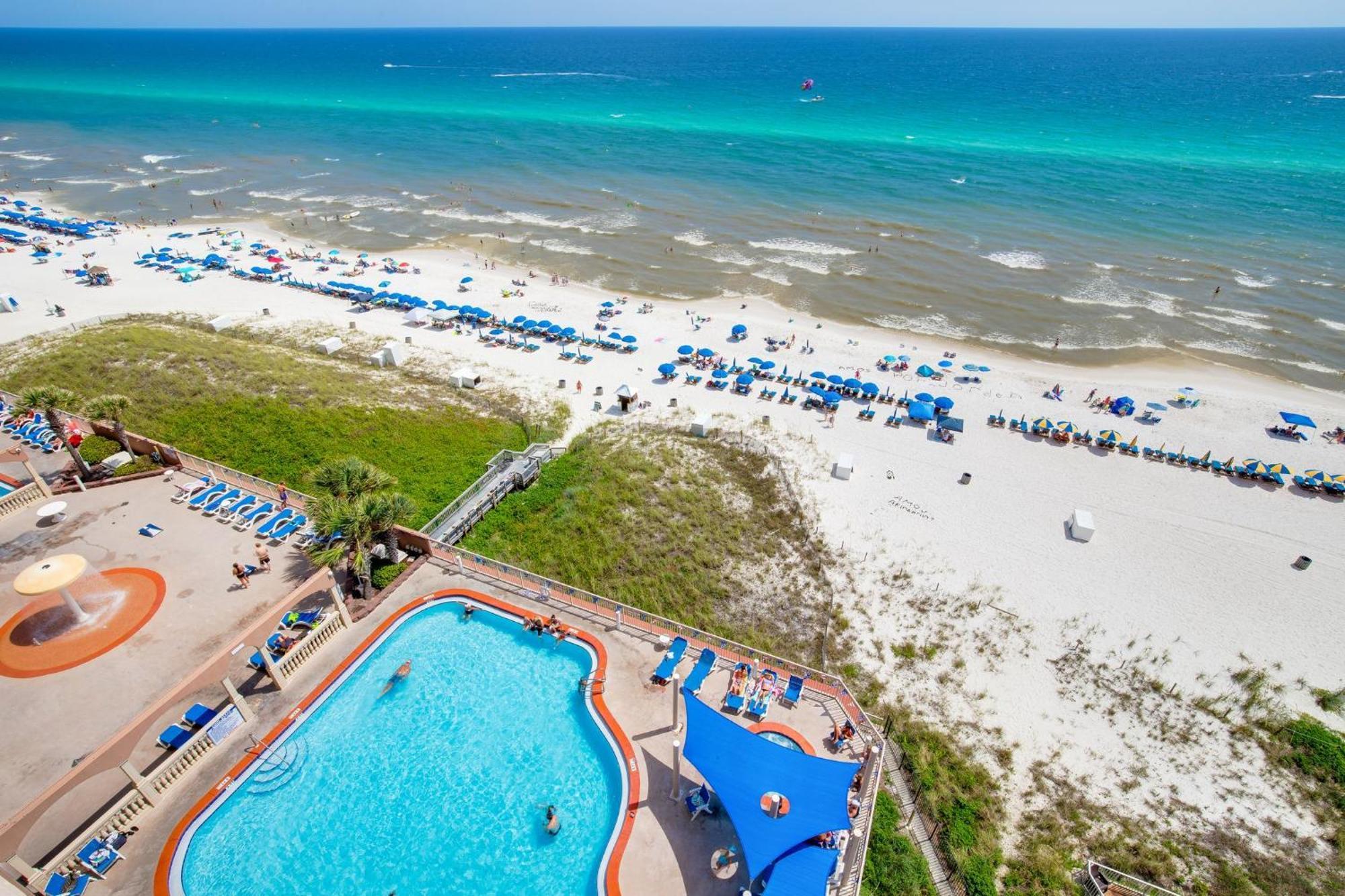 Gulf Front Master Br In Sunrise Beach With Amazing Views! Sleeps 7! Panama City Beach Exteriör bild